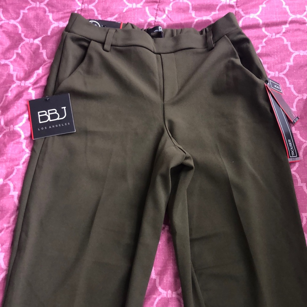 Olive green trousers